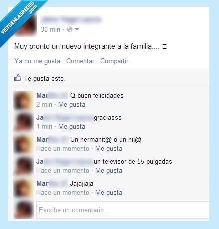 nuevo integrante,televisor,hijo,capricho,familia