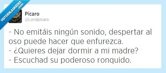 oso,dormir,peligro,ronquido,madre,silencio