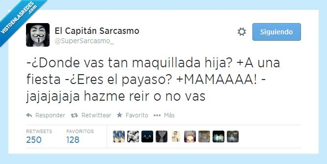 Maquillada,Madre,Payaso,Fiesta,Reir