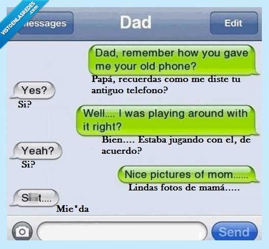 mensajes,papá,hijo,mamá,no queria enterarme,movil
