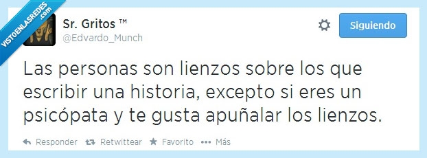 sangre,psicópata,lienzos,apuñalar,historia