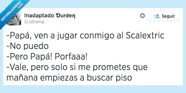 piso,casa,padre,jugar,scalextric,buscar,edad,grande,mayor