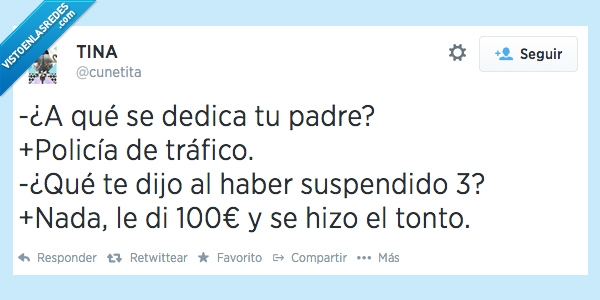policía,soborno,corrupto,suspender,pagar,dedica,padre,trafico,suspendido