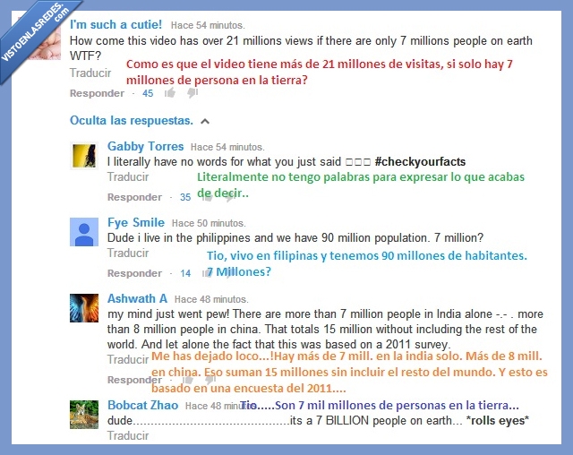 genius,7 mil millones,7 millones,youtube,habitantes,tierra,este tio es tonto
