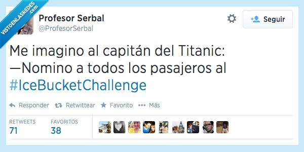 titanic,cubo agua helada,ice bucket challenge,hielo