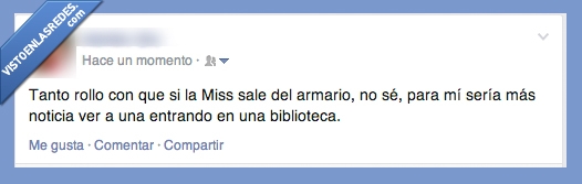 miss,inteligencia,patricia,yurena,salir del armario,entrando,biblioteca,lista,homo