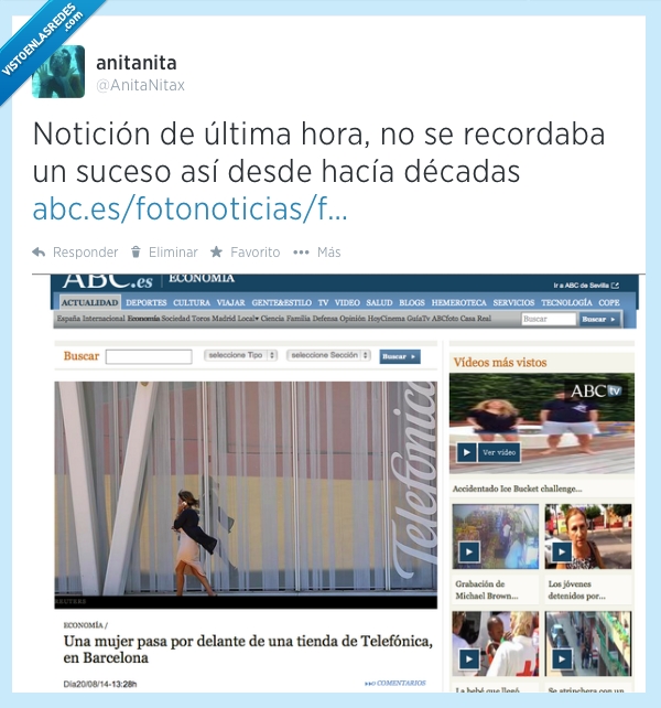 abc,noticia,fail,mujer,pasa,delante,tienda,decadas,telefonica,pasar,noticion