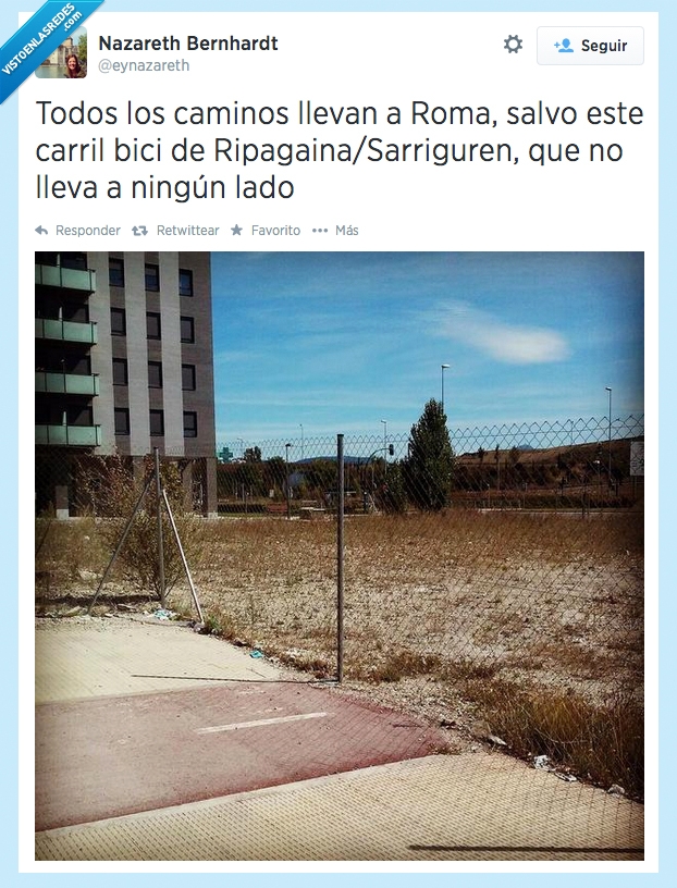 alambrada,descampado,calle,acaba,roma,lleva,camino,bici,carril