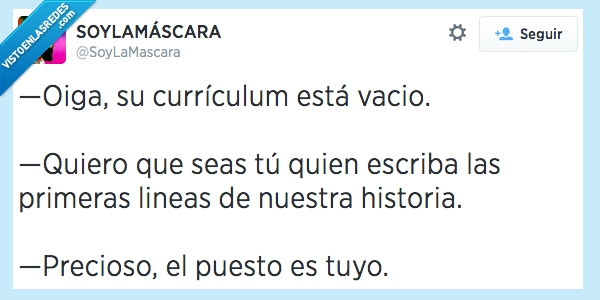 CV,Romanticon,Bandido,curriculum,vitae,vacio,escribir,historia,precioso,poeta