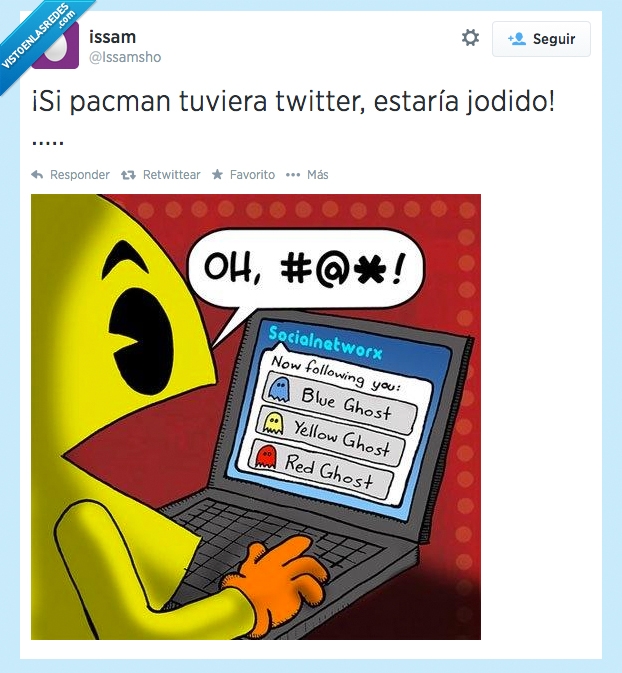 notificacion,fantasma,ghost,seguidor,Pacman,seguir,siguiendo,twitter