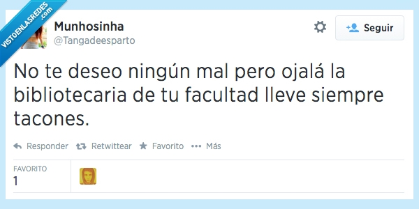 estudiar,molestar,exámenes,ruido,bibliotecaria,tacones,twitter