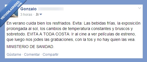 salas,frio,cine,consejo,salud,ministerio,aire acondicionado,las pelis online mejor