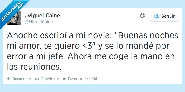 buenas noches,jefe,novia,mano,reunion,coger,amor,te quiero