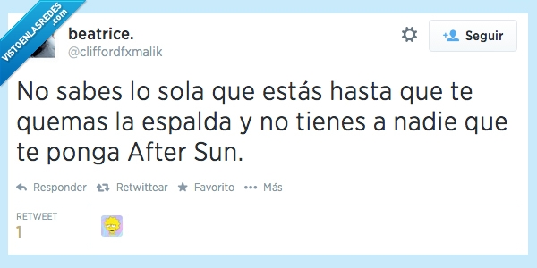 twitter,aftersun,verano,soledad,quemaduras