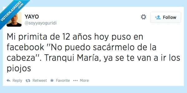 sacarmelo,poner,estado,facebook,niña,enamorada,amor,12 años,novio,chicas,piojos,prima,primita