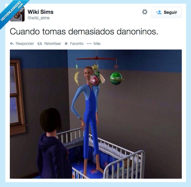 Sims,bebe,danoninos,cuna,crecer,alto,glitch