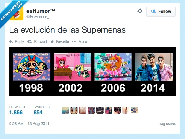 394034 - La evolución de Las Supernenas, algo preocupante por @EsHumor_