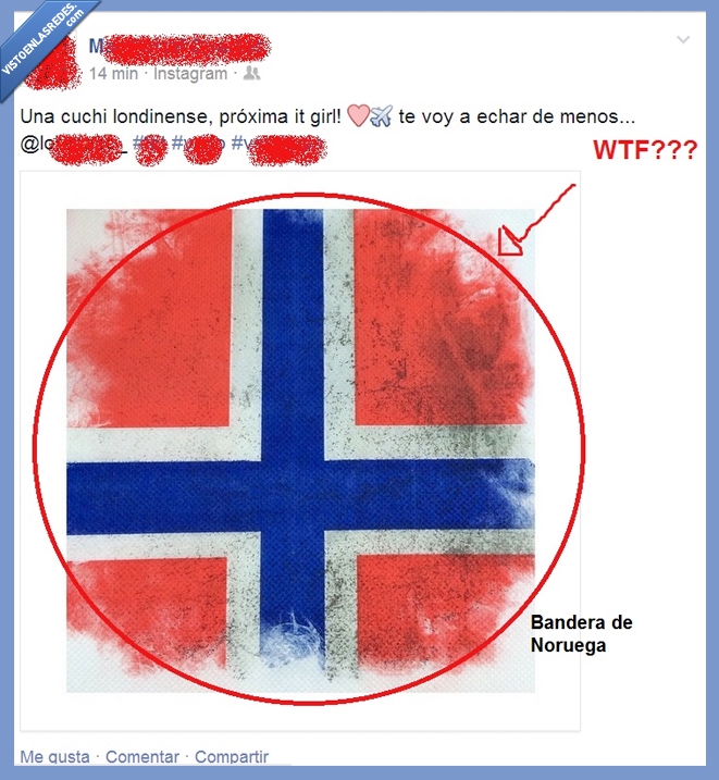 Noruega,Banderas,Londres,error,equivocar,despedida,it girl