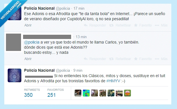Policia,Zas!,Troll,tweet,mhyv,mujeres,hombres,viceversa,adonis,afrodita,tronista