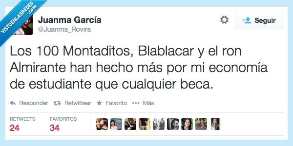 cerveza,blablacar,Economia,montaditos,estudiantes,universitario,estudiar