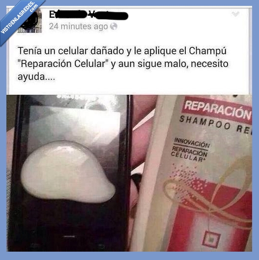 celular,champu,dejar,actuar,pelo,elvive,reparacion celular,pantalla,movil,telefono smartphone