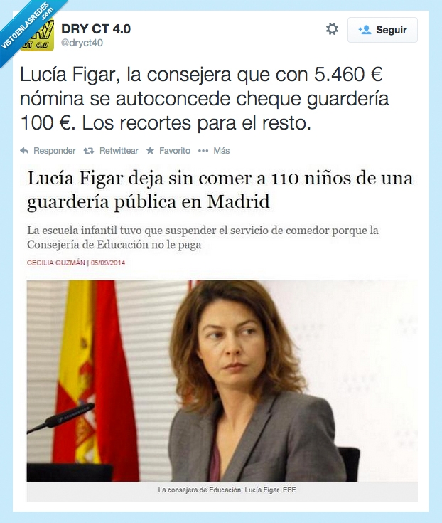 beca,hija,comedor,colegio,actualidad,erroneo,dato,1100 € no 100,pp,enchufe,sueldo,pagar,lucia figar