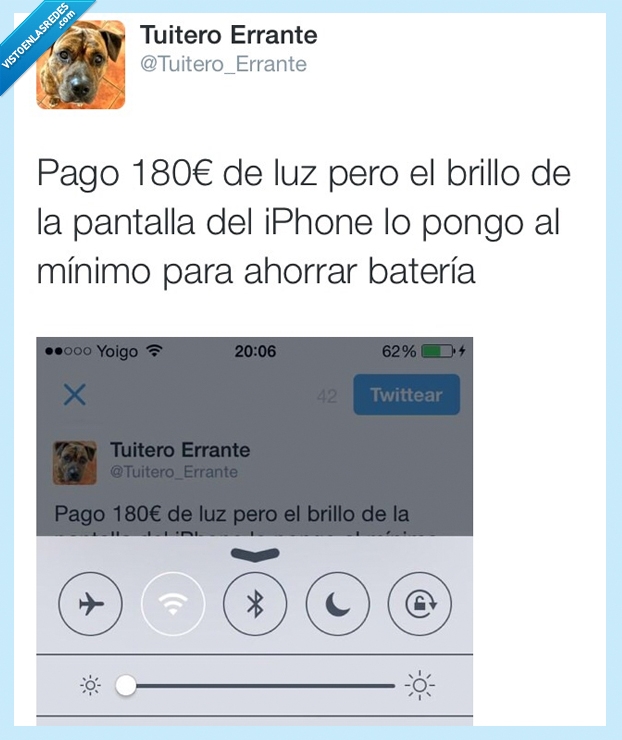 180 euros,luz,factura,pagar,bateria,ahorrar,minimo,pantalla,brillo