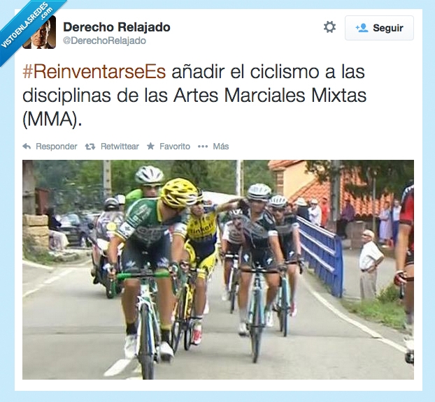 empujar,pegar,violencia,puñetazo,Ciclos sanos,DerechoRelajado,pelea,ciclismo,Reinventarse