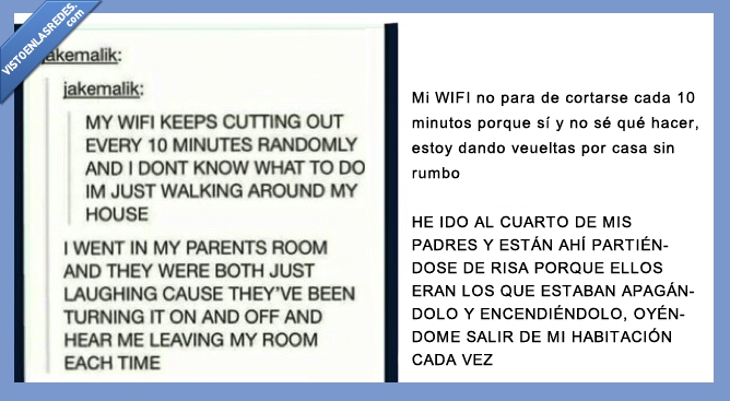 wifi,conexión,cortar,minuto,vueltas,reir,troll,habitacion,internet,risa,tumblr