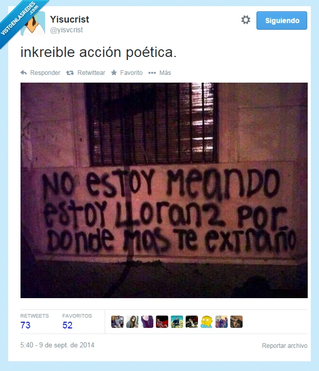 llorar,extraño,echar de menos,acción poética,llorando,meando,mear