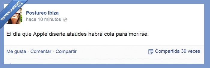 movil,apple,iphone,morir,morirse,entierro,postureo,cola,esperar