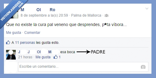 facebook,padre,comentario,boca,palabrota