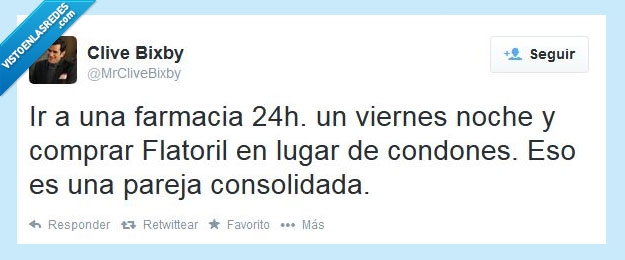farmacia,pareja,pareja estable,condones,preservativos,flatoril,humor,twitter