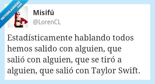 taylor swift,ex,salir,estadística
