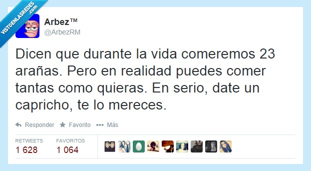 vida,comemos,arañas,capricho,twitter