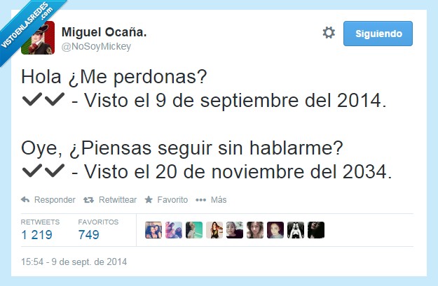 años,ignorar,whatsapp,hablar