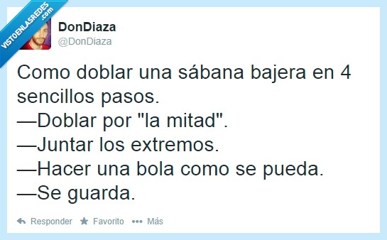 sábana bajera,puntas,extremos,drama,es difícil,bola,doblar