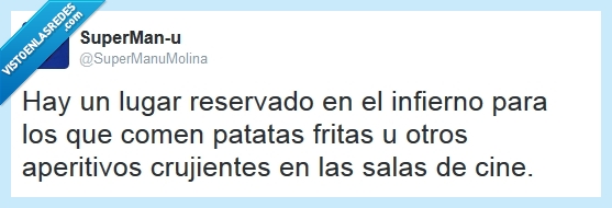 cine,patatas fritas,ruido,pesado,cansino,palomitas,aperitivo,crujiente