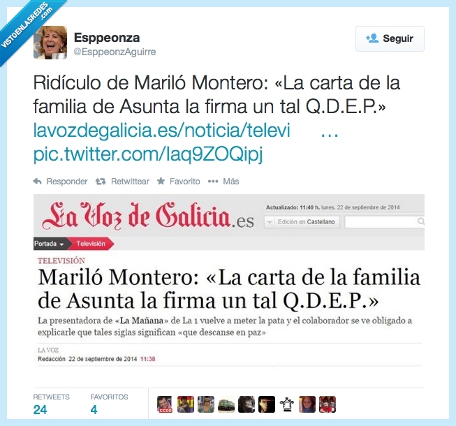 muy lista no es,wtf,QDEP,fail,asunta,carta,mariló montero