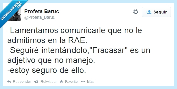 RAE,comunicar,fracasar,adjetivo,no apto,manejo