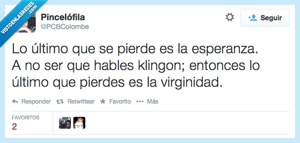 ultimo,klingon,friki,virginidad,esperanza,pierde,star trek