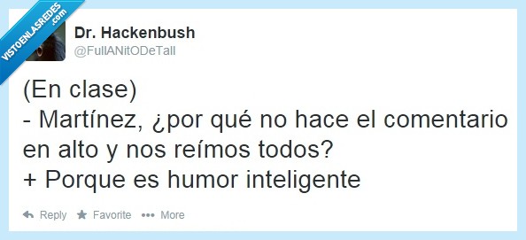 clase,chiste,respuesta,alumno,profesor,humor inteligente