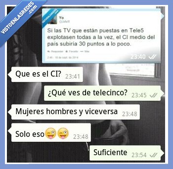 coeficiente intelectual,ci,amigo,whatsapp,telecinco,ver,movil