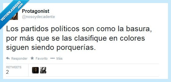 política,basura,colores,partidos,políticos,twitter,organizar