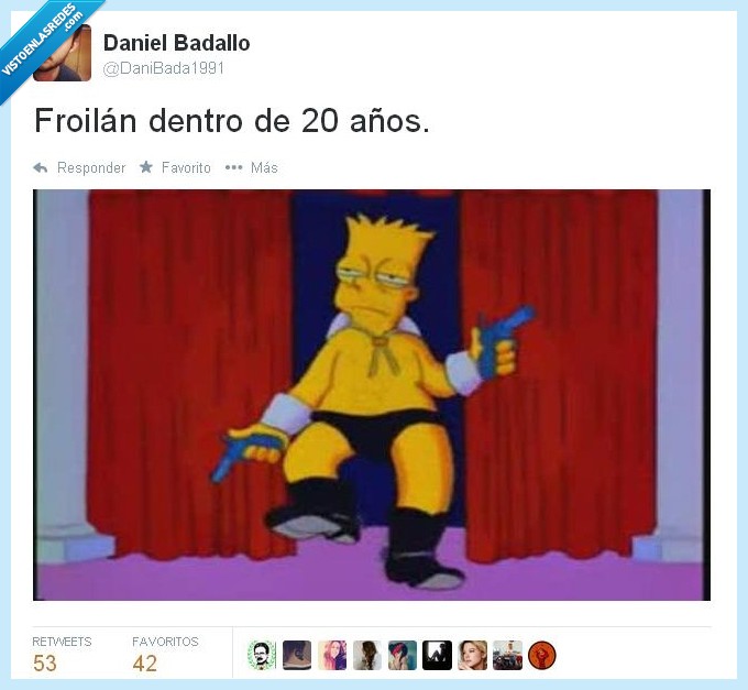 Froilán,veinte,años,bart,simpson,stripper,bailar,cowboy