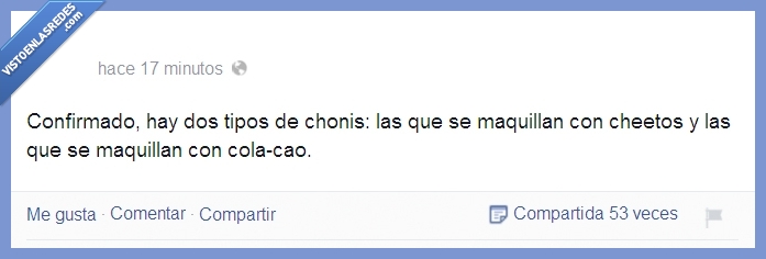 naranja,marron,cani,color,feas,colacao,cheetos,arreglarse,maquillaje,chonis