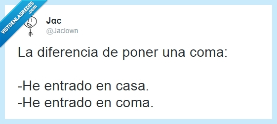 twitter,coma,casa,importancia,diferencia,ortografía
