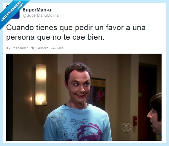disimular,the big bang theory,pedir,falso,favor,sonrisa,sheldon