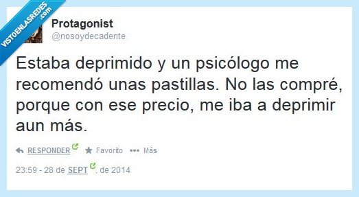 depresión,antidepresivos,precio,caro,psicólogo,pastillas
