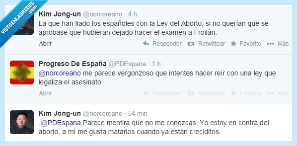 Kim Jong-Un,Aborto,Nazis,progreso,reir,burlar,asesinar,asesinato